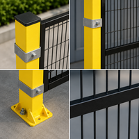 Barrière de sécurité périmétrique professionnelle, robuste, facile à installer, cloison métallique, clôture de sécurité pour robots