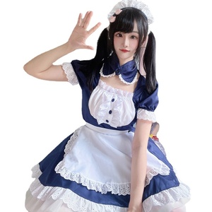 Tenue de <span class=keywords><strong>femme</strong></span> de chambre classique de style <span class=keywords><strong>japonais</strong></span> Robe Lolita douce et vêtements de performance Cosplay pour café Costumes d'été décontractés - Product Image 5