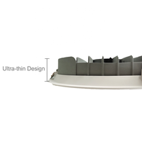 Nouveau design 2027 – Plafonnier LED encastré rond de 8 pouces, 30W/40W, CCT sélectionnable, intensité variable, certifié CE RoHS