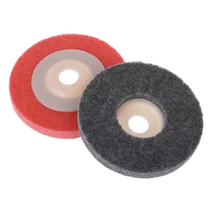 100mm Nylon Fiber Wheel Non Woven Abrasive Disc 4Inch Grinding Polishing Pad for Metals Ceramics Marble Wood Crafts