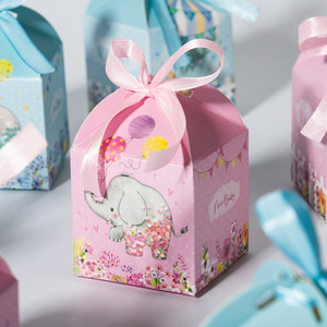 Scatole Portaconfetti a Forma di Elefante e <span class=keywords><strong>Mongolfiera</strong></span> per Baby Shower ed Eventi per Neonati - Product Image 2