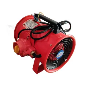 DFBT-300 12 "300MM Ventilador Portátil à Prova de Explosão Mão Push Exhaust Ventiladores de Ventilação Grande Volume Axial Air Blower 220V 50Hz-Vermelho