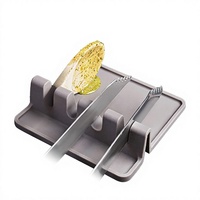 Tapis de table en silicone résistant à la chaleur avec fentes pour cartes, protection de comptoir de cuisine, dessous de plat anti-brûlure, antidérapant pour bols et assiettes