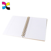 Taille personnalisée fabricant de mode design kraft papier couverture mignon utile prix bas A4 A5 A6 B5 cahier à spirale