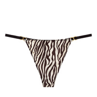 Classique Sexy pantalon femmes imprimé léopard mince ceinture string sans couture glace soie confortable culotte légère respirante culotte