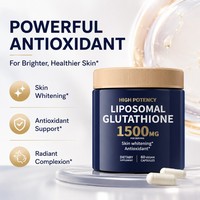 OEM Capsules Glutathion Liposomal 1500mg 60 Unités Antioxydant Éclat de la Peau Beauté Quercétine