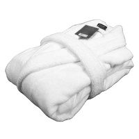 Bata de Baño de Lujo de Algodón Terry con Logotipo Personalizado, 100% Algodón, Bata Súper Suave para SPA y Salón, Unisex