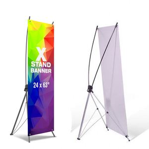 Soporte Ligero y Portátil para Pancartas Tipo X para Exhibiciones Publicitarias en Interiores - Product Image 2