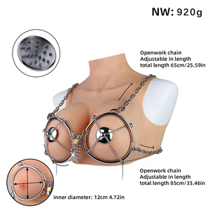 Dropshipping FAAK Entertainment Clip for Women Non-Piercing Nipplerings Clip for Adult Couples Breast Ring Body Bondage - Product Image 6