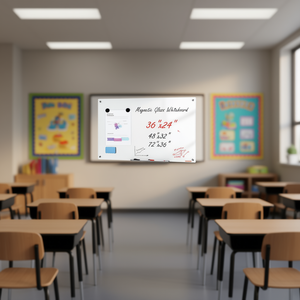 Tableau blanc magnétique en verre Vevor 36x24 pouces sans cadre, effaçable à sec, pour salle de classe et bureau - Product Image 2