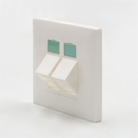 Placa de pared de 1/2/4 puertos RJ45/RJ11 para redes Cat3/Cat5e/Cat6/Cat6A