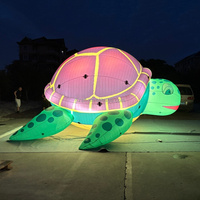 Tortue gonflable géante personnalisée, tortue marine pour la décoration de festivals en plein air, spectacle nocturne de parc d'attractions, autres événements