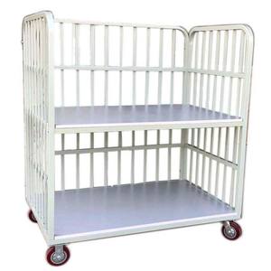 <span class=keywords><strong>Chariot</strong></span> à main à quatre roues personnalisable <span class=keywords><strong>Chariot</strong></span> <span class=keywords><strong>de</strong></span> <span class=keywords><strong>transport</strong></span> d'usine à double magasin pour le chargement <span class=keywords><strong>de</strong></span> vêtements Support OEM mobile - Product Image 1