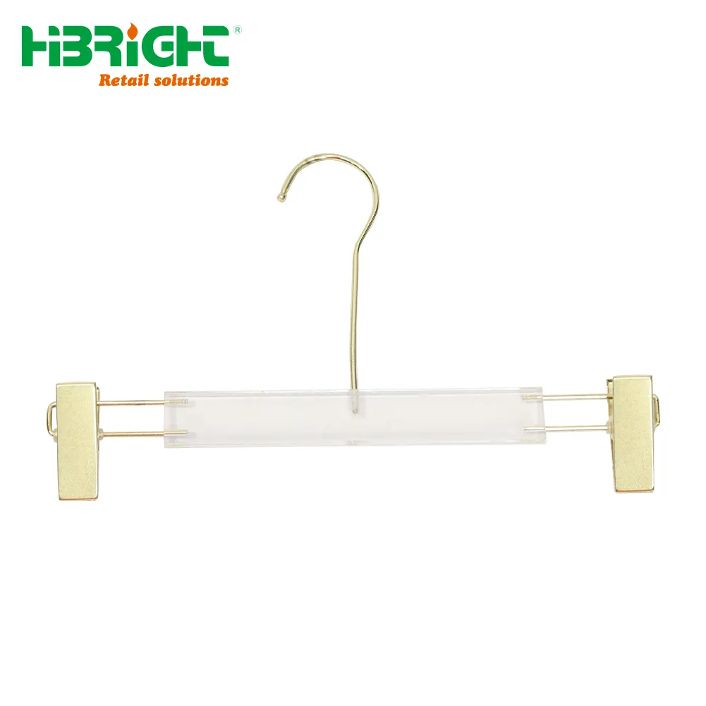 High Quality Plastic Pant Shirt Dress Clothes Suit Clothing Hanger With Clips for Garment Stores Shops