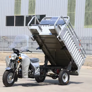 Vente directe usine – Tricycle motorisé à essence à trois roues, fourgonnette ouverte profonde, moto de livraison avec side-car, moteur haute puissance - Product Image 1