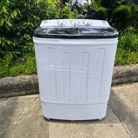 Twin Tub Semi-Automatic Washing Machine Small Double Barrel Washer Dryer Integrated Home Appliance Bulk Supply