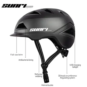 Integrated Detachable Urban Commuting Leisure Fitness Bicycle Helmet