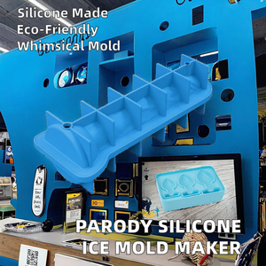 Novedad parodia molde de hielo de silicona fiesta divertida parodia fabricante de whisky de hielo con diseño sostenible ecológico - Product Image 2