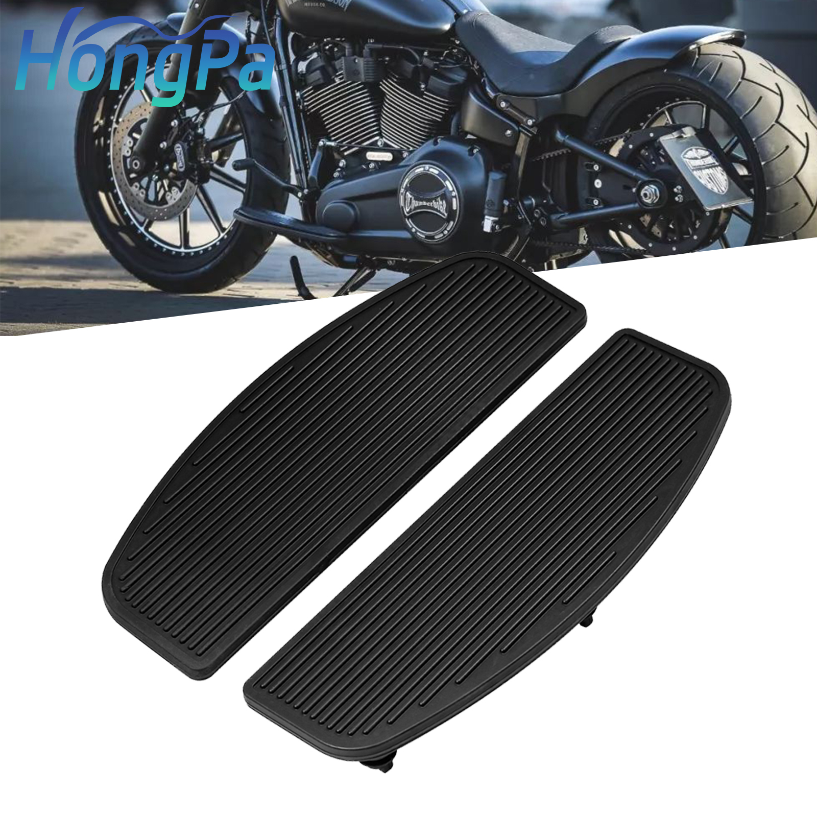 Gummiauflagen Für Trittbretter, Kompatibel Mit Harley Davidson CVO Limited, Road King, Fat Boy