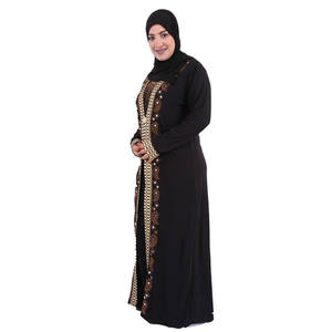 2022 <span class=keywords><strong>abbigliamento</strong></span> etnico tradizionale Eid Muslim Abaya Dubai a manica lunga aperto di ultima generazione - Product Image 2