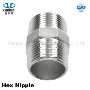 מחבר צינור הברגה 1 אינץ' זכר ל-1 אינץ' זכר G Hex Nipple מפלדת אל-חלד 304 - Product Image 2