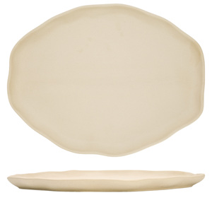Piatto Ovale Crema 39x30 Cm per Servire - Product Image 3