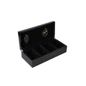 รับทำโลโก้ตามสั่ง กล่องไม้ MDF กลวงขนาดเล็ก กล่องของขวัญไม้ไผ่ทำมือ กล่องชาไม้ทรงสี่เหลี่ยมธรรมชาติ รุ่นงานฝีมือ - Product Image 6