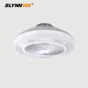 Ventilateur de Plafond Smart RGB avec Lumière Dimmable Couleur Lumière Pour Chambre Salon Appartement Ventilateur LED Lustre avec Télécommande