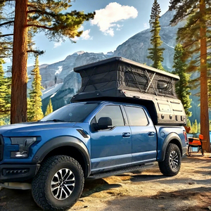 Camper amovible pour camionnette avec toit relevable, <span class=keywords><strong>camping</strong></span>-car léger pour camionnette, <span class=keywords><strong>camping</strong></span>-car extensible, installation facile pour les voyages en plein air - Product Image 1