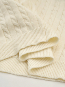 Vintage <strong>Cable</strong> <strong>Knit</strong> <strong>Men's</strong> Sweater Custom Embroidered Logo Pullover Retro Preppy Style <strong>Men's</strong> Knitwear OEM High Quality <strong>Jumper</strong> - Product Image 4