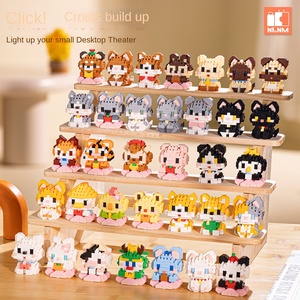 ตัวต่อโมเดลการ์ตูนธีมสวนสัตว์สุดเทรนดี้ สร้างสรรค์  ขนาดจิ๋ว  วัสดุพลาสติก ABS  ขนาด 1:1  ชุด 40 ชิ้น - Product Image 2