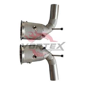 Tubo de Escape de Alto Flujo Vortex 304 con Catalizador para Porsche 992 Turbo S 3.8T 2020-2025 con Protector Térmico, Sin Luz de Advertencia de Motor - Product Image 5
