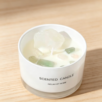 Diffuseur de cristal de luxe fait main, bougies d'aromathérapie en cire de soja pour le Nouvel An, Thanksgiving, Noël, style moderne