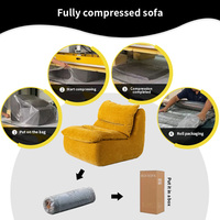 Sofá Modular Moderno de Espuma de Alta Densidad, Sellado al Vacío y Comprimido