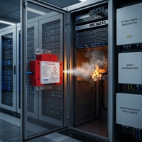 Unit Pemadam Kebakaran Aerosol Termal Mini dengan Pemicu Panas Otomatis untuk Rak Server