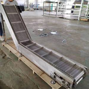 Deniz gıda üretim hattı için paslanmaz çelik gıda sınıfı zincir plaka konveyör - Product Image 4