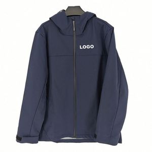 Meilleures ventes : Fabricants de vestes imperméables personnalisées avec logo, vestes de travail en jean vierges à fermeture éclair, vestes coupe-vent pour hommes - Product Image 2