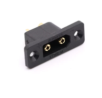 Connecteur de batterie XT90E femelle et mâle plaqué or XT90E-F XT90E-M à montage sur panneau pour robotique aérienne (UAV) - Vente en gros