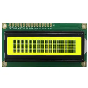 Módulo de purificador de água, tamanho popular, 16x2, tela lcd, azul/amarelo/verde/cinza, fundo, cob