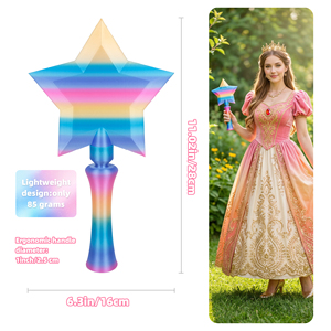 Bacchetta di assistenza per carte stampata in 3D a forma di stella arcobaleno, porta carte POS, giocattolo antistress portatile, decorazione da scrivania, accessorio per pagamenti, regalo - Product Image 4