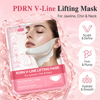 Masque de contouring et de lifting ATOANY PDRN V-Line pour la ligne du menton, masque facial hydratant en hydrogel avec collagène, acide hyaluronique et rétinol