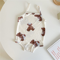 Nueva serie de dos piezas de princesa bebé traje de baño para niñas trajes de baño niños ropa de playa impreso Bikini estilo traje de baño