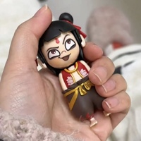 Porte-clés surprise Nezha Change Face en PVC, personnage de dessin animé, vente en gros pour enfants unisexe