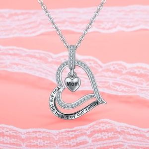 Madre regalo clásico de joyería de plata de ley 925 de moda de la familia mamá colgante collar - Product Image 3