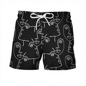 Shorts pour hommes YRoma, été, respirant, tissu satiné, imprimé par transfert thermique, 100% polyester, séchage rapide, écologique, taille haute - Product Image 2