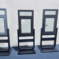 Ventana Abatible de Aluminio de Gran Tamaño para Sala de Estar, con Vista Panorámica