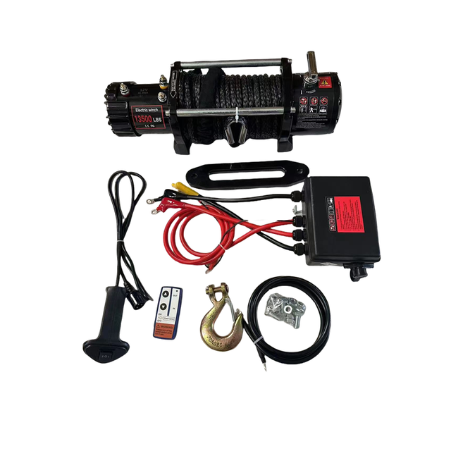 Factory Customized Hydraulic Winch High Speed DC Heavy Duty 3000lbs 12v AUTO Cast Iron Rope 10m Rescue Car Glass Lift