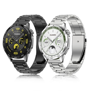 Correa de Metal de 22 mm y 20 mm para Reloj Huawei Gt 4 Gt4 46 mm 41 mm Gt3 Pro Se <span class=keywords><strong>Amazfit</strong></span> Gts Mini <span class=keywords><strong>Gtr</strong></span> 4, Brazalete de Acero Inoxidable - Product Image 1