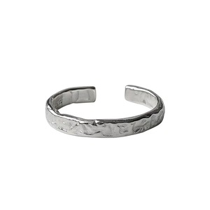 S925 Sterling Silver Irregular Textured <b>Open</b> <b>Ring</b> For Women's Index Finger Minimalist Jewelry Gift - Product Image 5