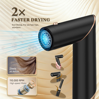 Styler multifonction 5 en 1 : Sèche-cheveux, fer à boucler automatique, baguette à boucler, brosse ronde ionique volumisante